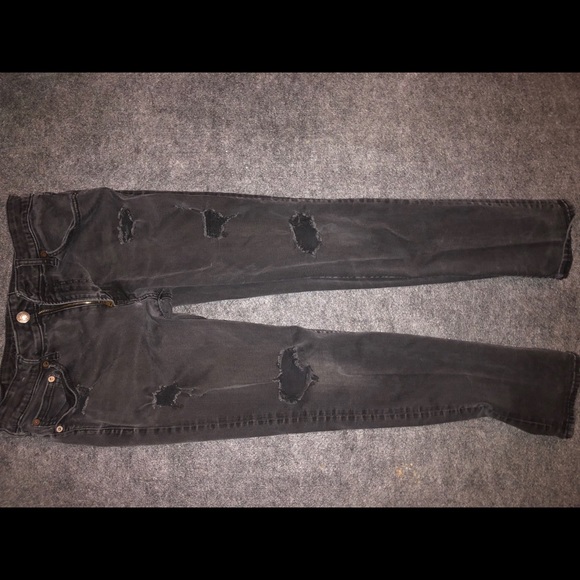 Black Ripped Men’s Jeans - Picture 1 of 4
